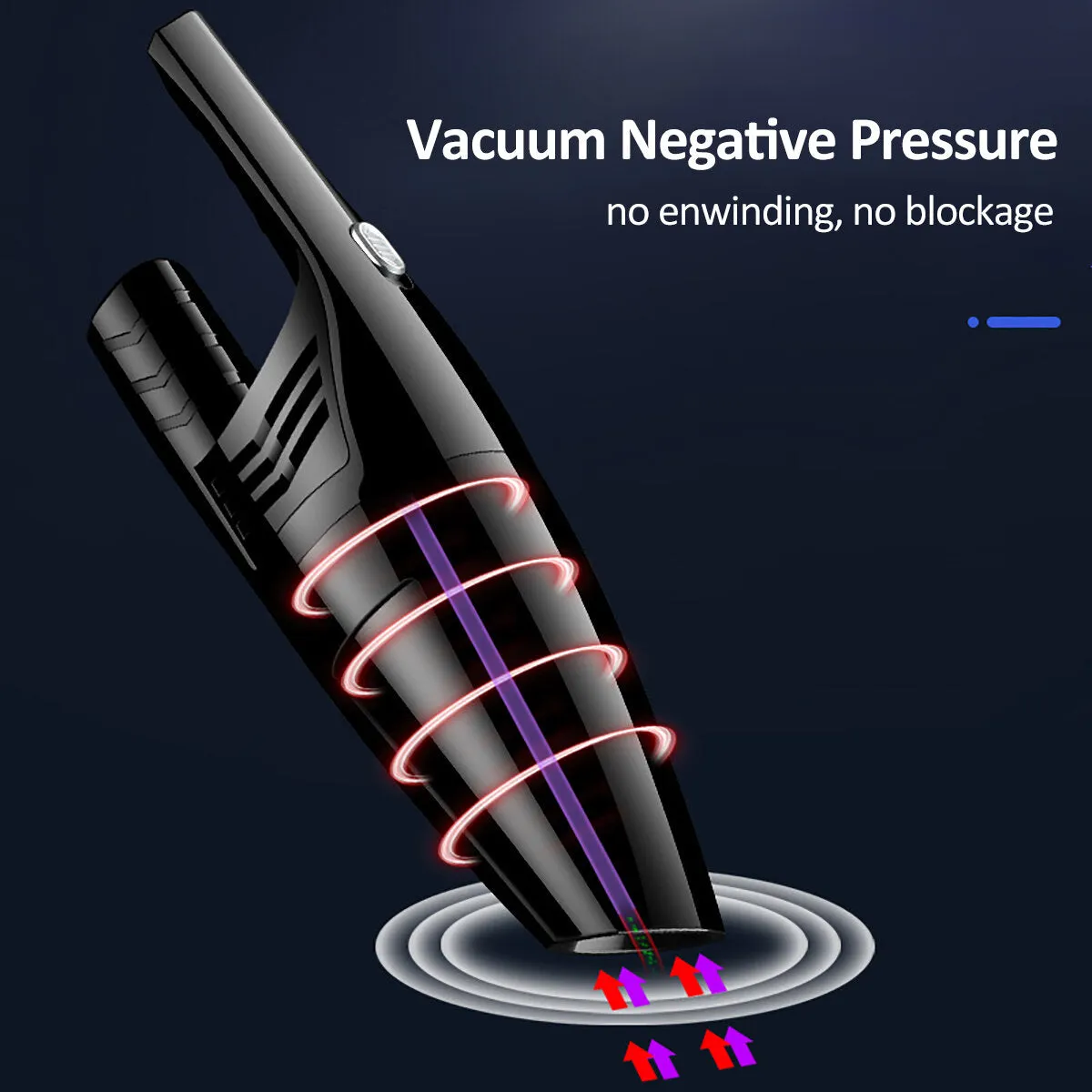 120W Cordless Portable Handheld Vacuum Cleaner 4500Pa Powerful Suction Wet Dry Dual Use Lightweight for Car Home