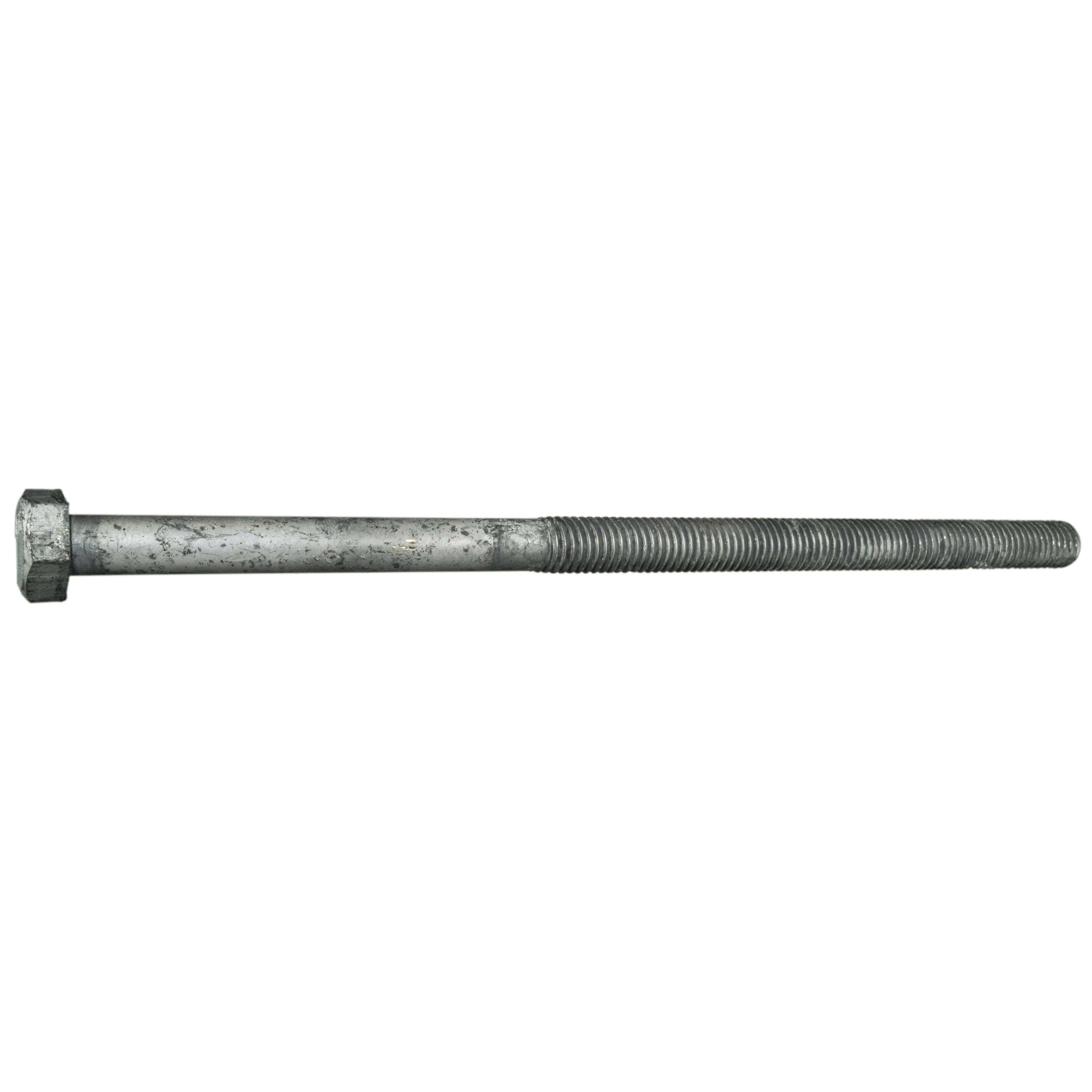 1/2"-13 x 10" Hot Dip Galvanized Steel Coarse Thread Hex Cap Screws (25 pcs.)