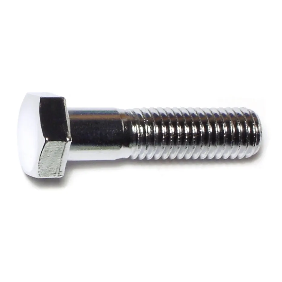 1/2"-13 x 2" Chrome Plated Grade 5 Steel Coarse Thread Hex Cap Screws (5 pcs.)