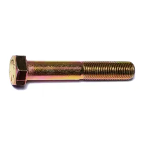 1/2"-20 x 3" Zinc Plated Grade 8 Steel Fine Thread Hex Cap Screws (8 pcs.)