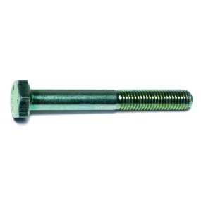 1/4"-28 x 2" Green Rinsed Zinc Grade 5 Hex Cap Screws (158 pcs.)