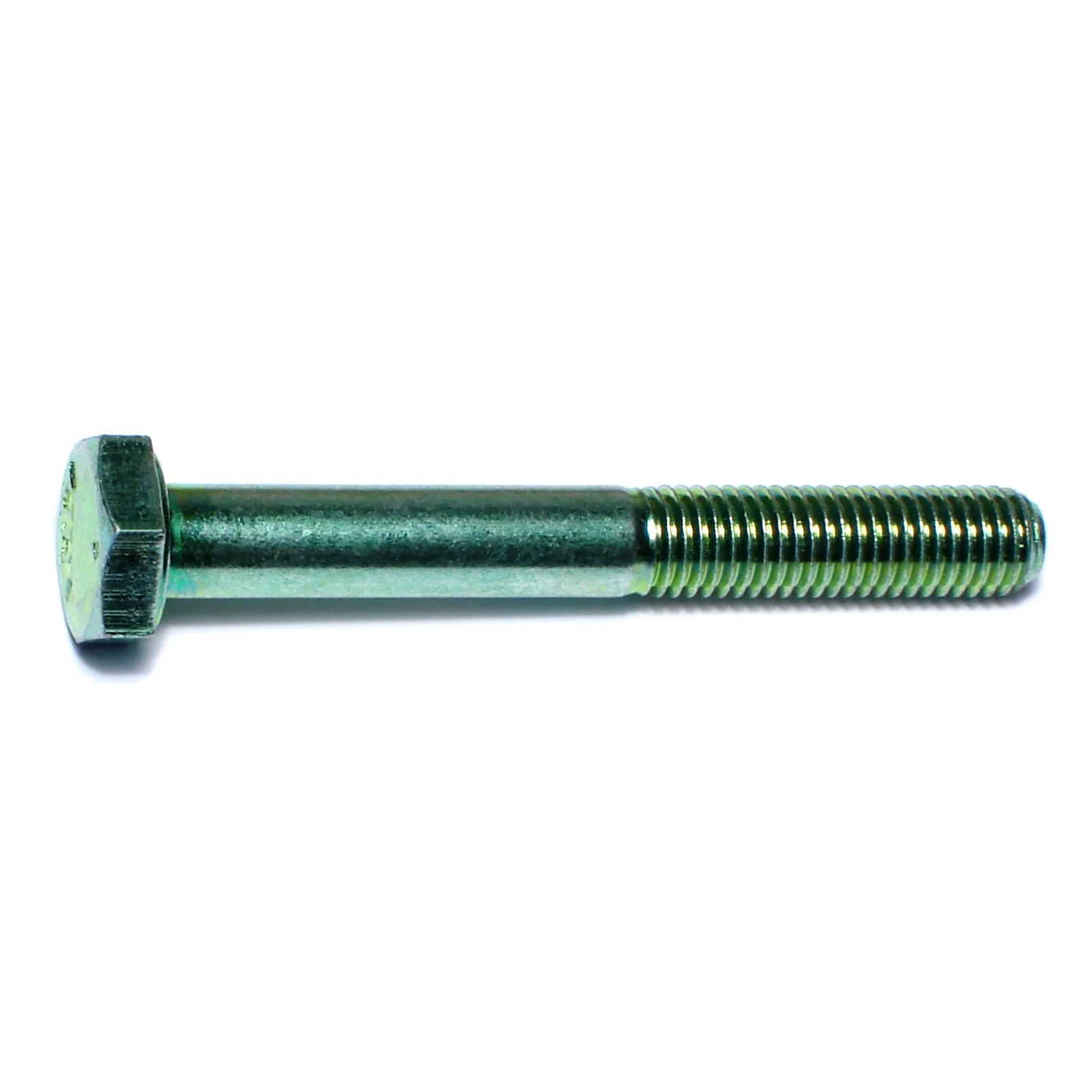 1/4"-28 x 2" Green Rinsed Zinc Grade 5 Hex Cap Screws (158 pcs.)