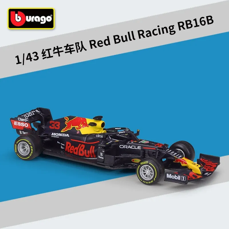 2022 Bburago RB18 Diecast 1:43 Car Red Bull Racing F1 Car Infiniti Racing Model Alloy Toy Formulaed One Car Collection Kid Gift