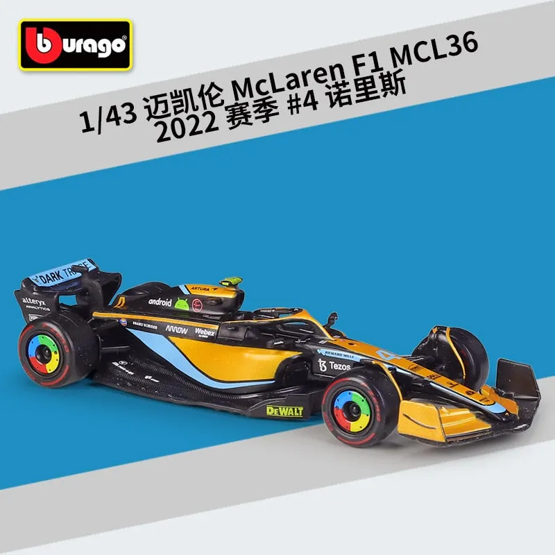 2022 Bburago RB18 Diecast 1:43 Car Red Bull Racing F1 Car Infiniti Racing Model Alloy Toy Formulaed One Car Collection Kid Gift