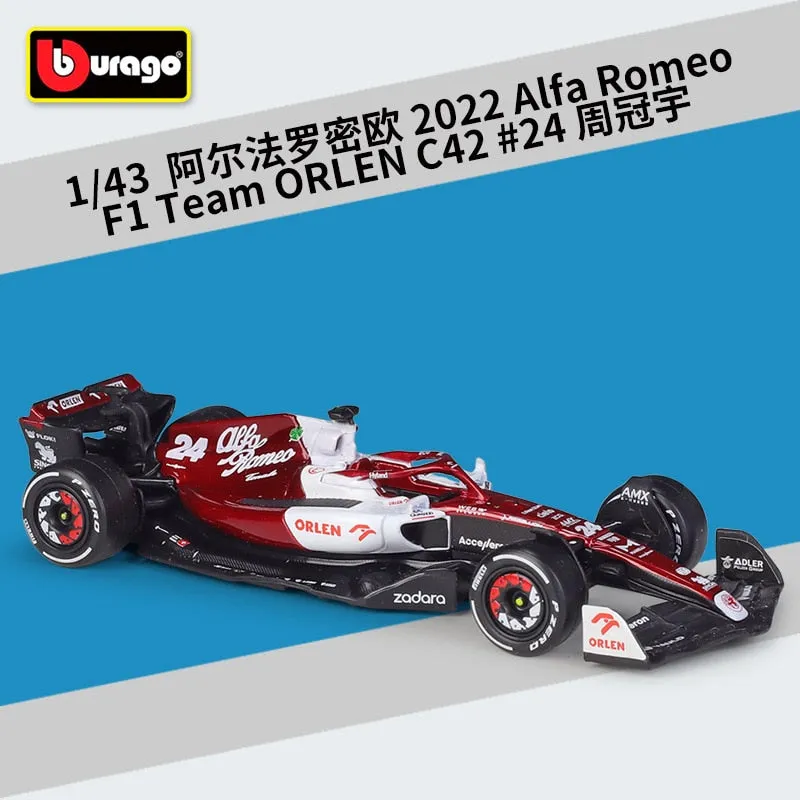 2022 Bburago RB18 Diecast 1:43 Car Red Bull Racing F1 Car Infiniti Racing Model Alloy Toy Formulaed One Car Collection Kid Gift