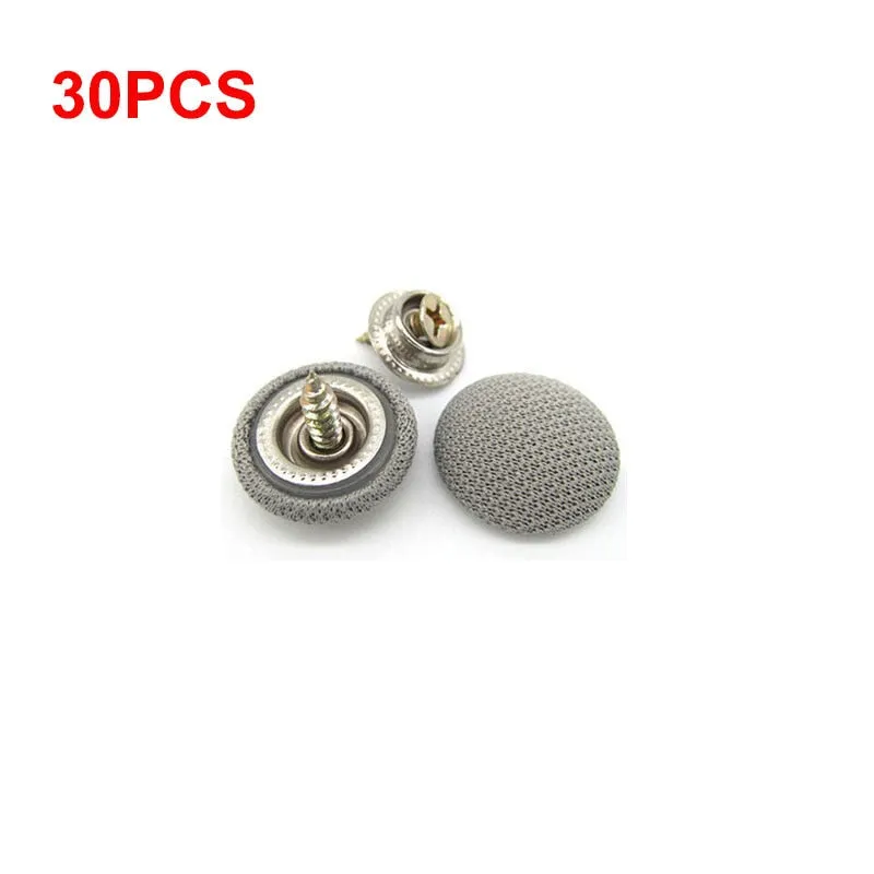 30/60Pcs Car Interior Roof Buckles Headliner Ceiling Cloth Fixing Screw Care Fabric Buckle Rivets Retainer Cap Repair Automotive