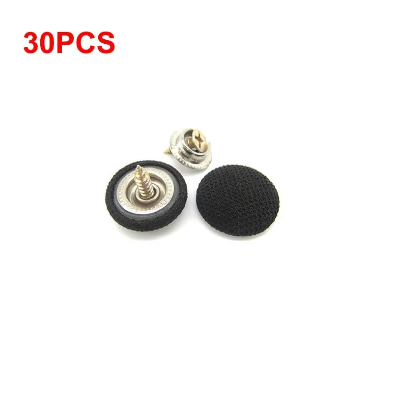 30/60Pcs Car Interior Roof Buckles Headliner Ceiling Cloth Fixing Screw Care Fabric Buckle Rivets Retainer Cap Repair Automotive