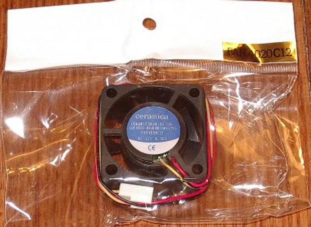 40mm X20 mm12V Computer Equip, Power Supply Cooling Fan - Part # FAN4020C12M-II