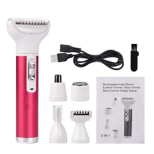 5 in 1 Women Epilator Female Eyebrow Trimmer Lady Shaver For Hair