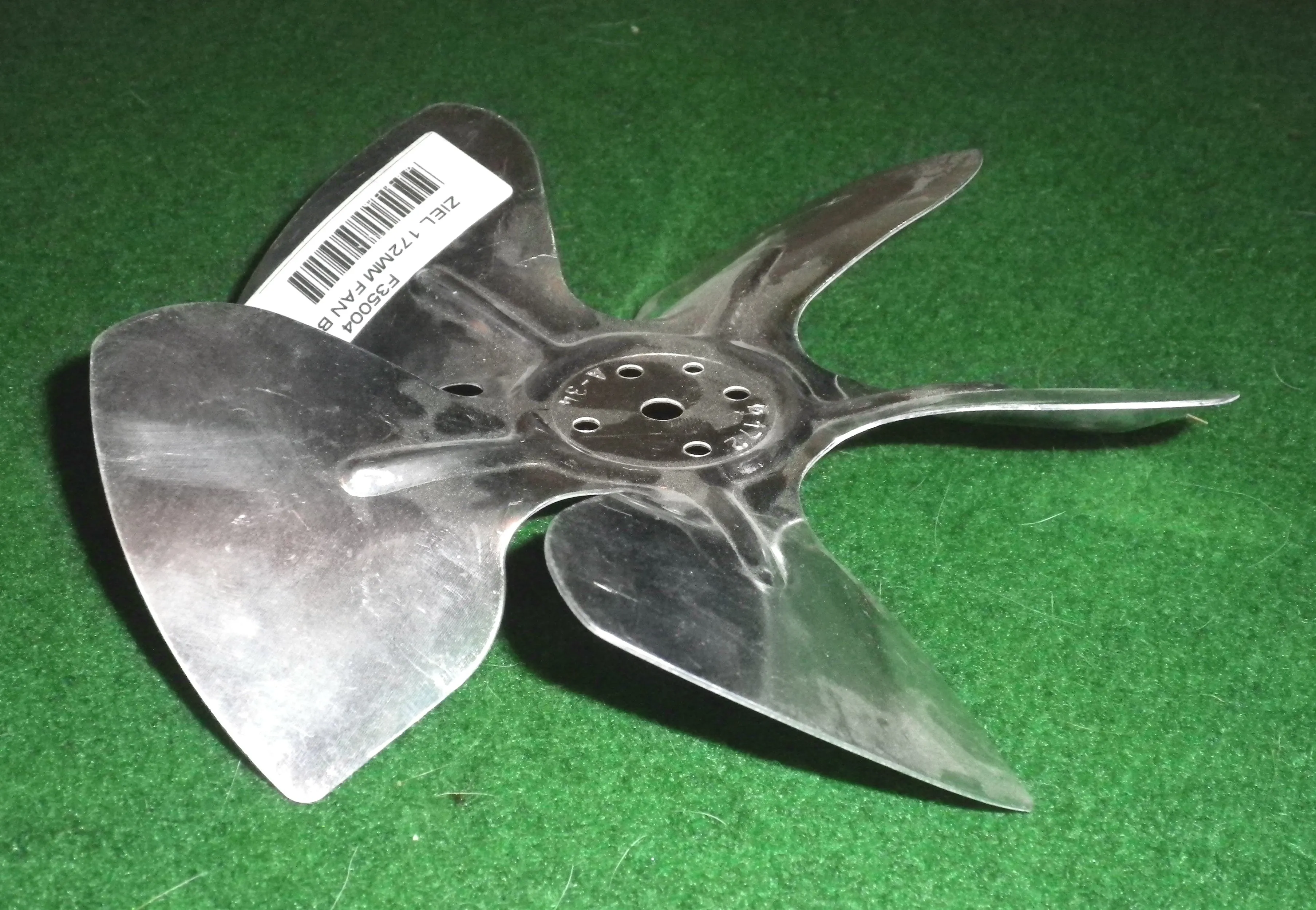 6-3/4" Aluminium Condensor Fan Blade with 5 Hole Mounting - Part # F35004