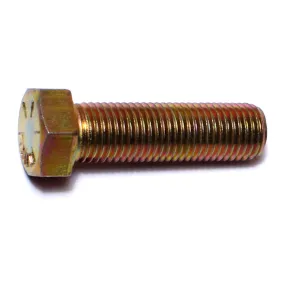 7/16"-20 x 1-1/2" Zinc Plated Grade 8 Steel Fine Thread Hex Cap Screws