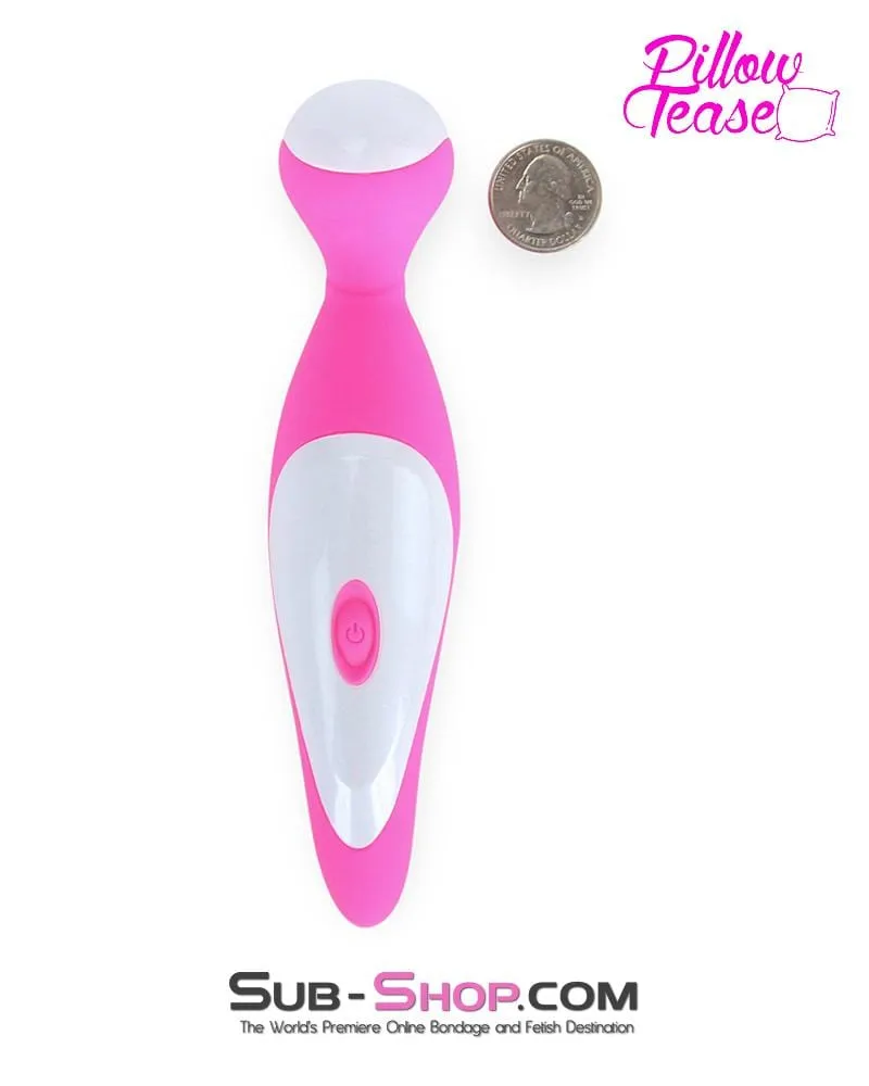 7351M      Rechargeable 7 Function Overdrive Pink Silicone Magic Wand Stimulator - LAST CHANCE - Final Closeout!