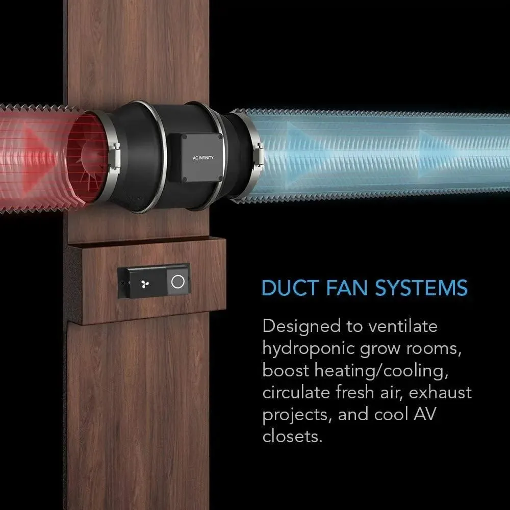 AC Infinity CLOUDLINE T10 Inline Duct Fan System w/ Bluetooth Controller, 10"