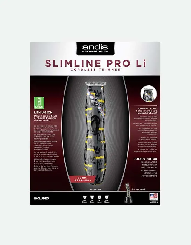 Andis - Slimline Pro Li T-Blade Andis Nation Trimmer, Crown (UK)