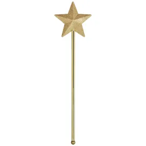 Angel Gold Glitter Wand for Adults, 15 Inches