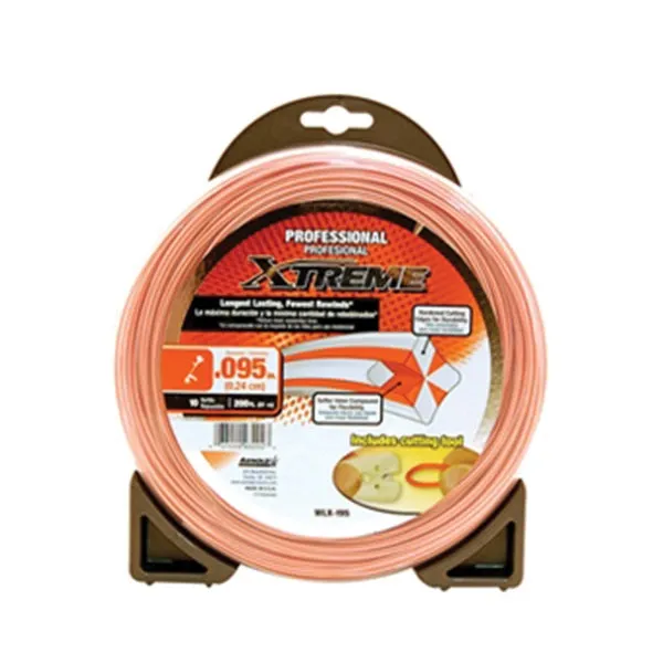 Arnold Xtreme Professional WLX-195 Trimmer Line, 0.095 in Dia, 200 ft L, Monofilament