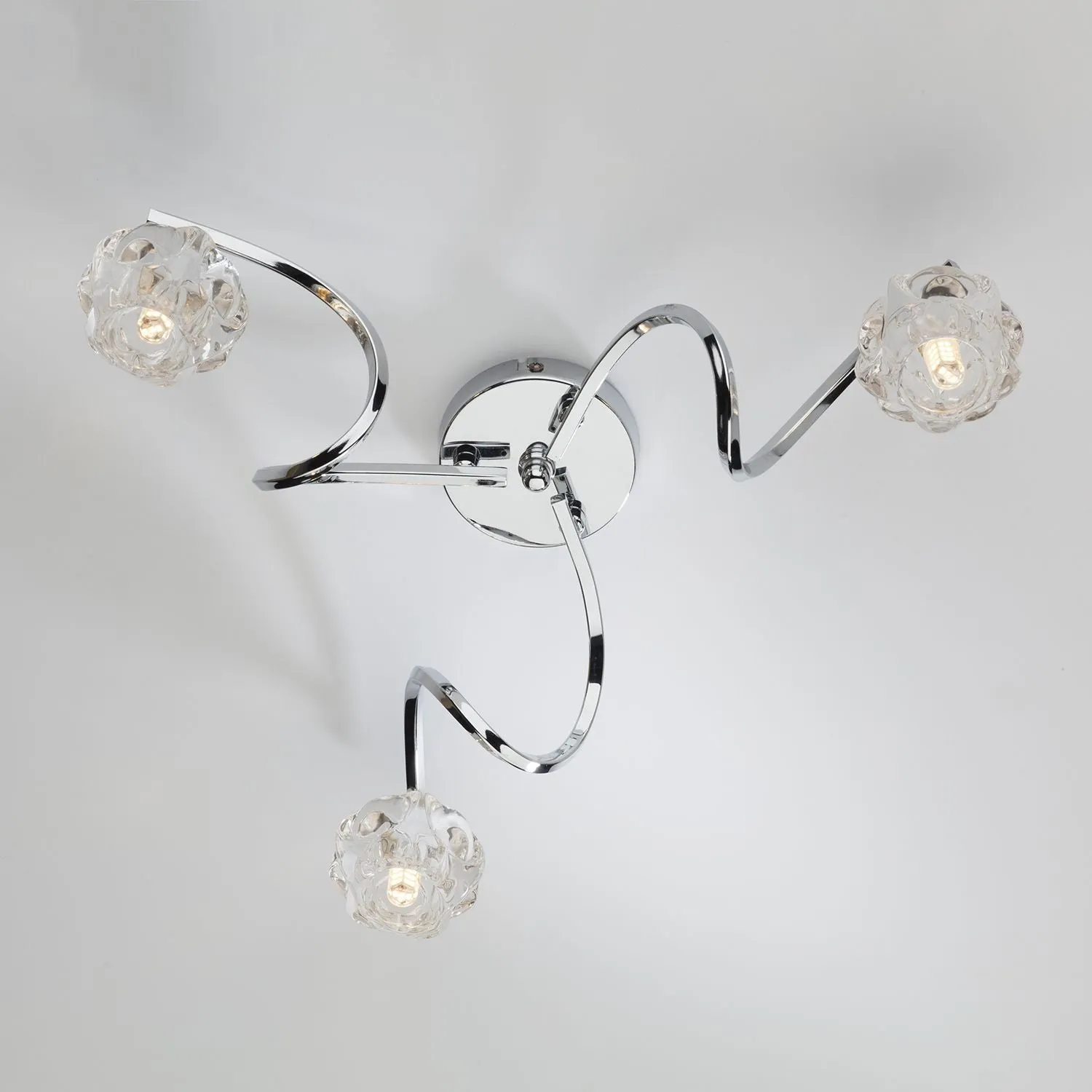 Babylon 3 Light Semi Flush Polished Chrome