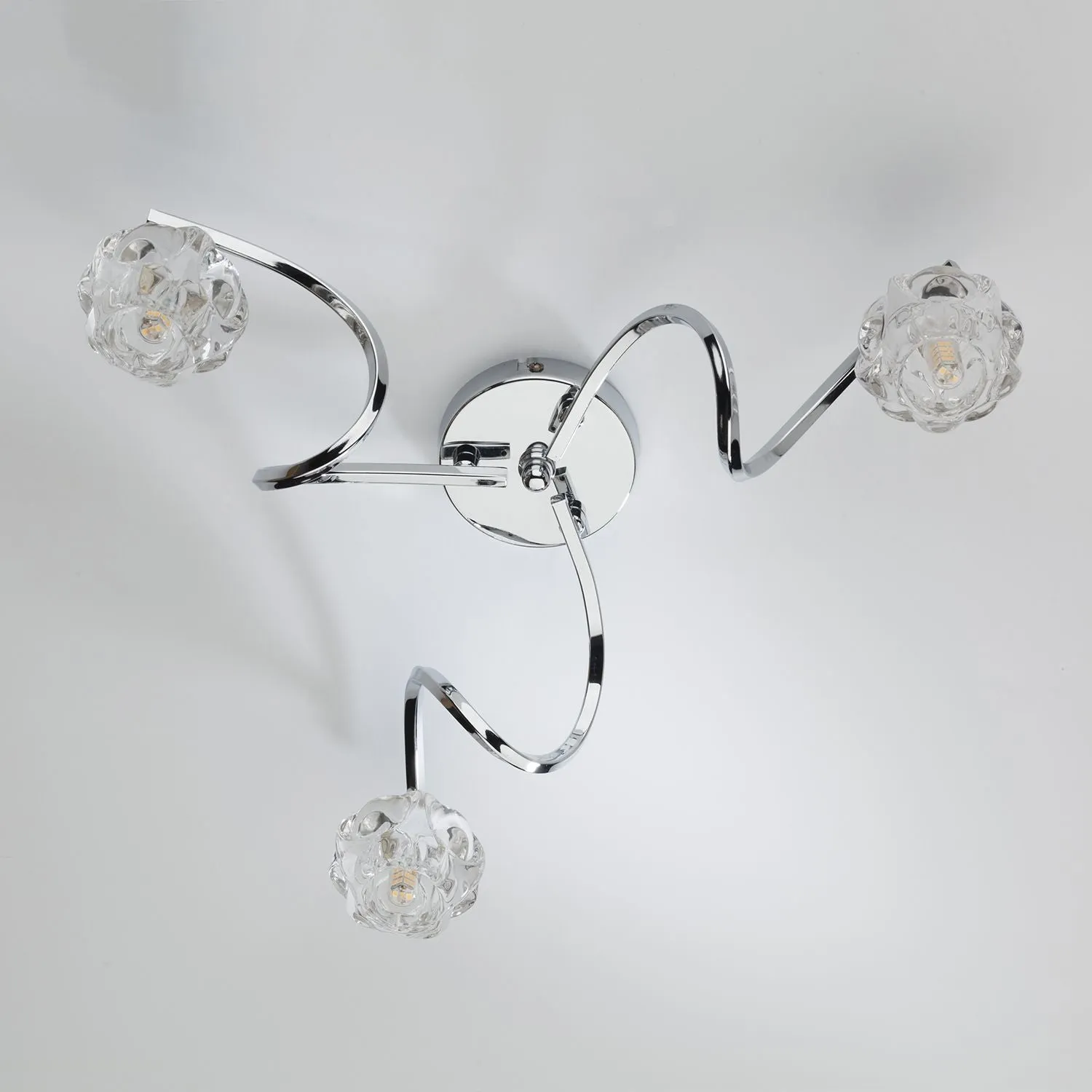 Babylon 3 Light Semi Flush Polished Chrome