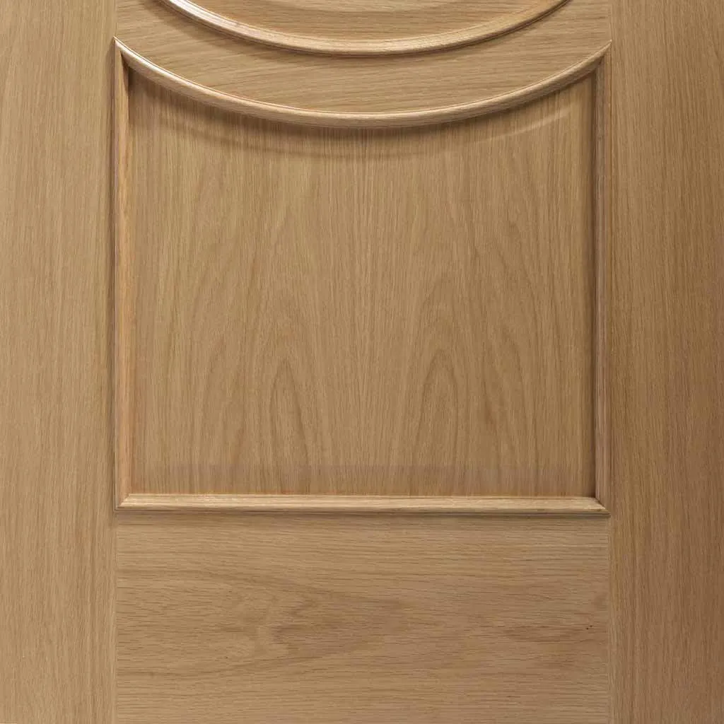 Bespoke Calabria Oak Glazed 4 Door Maximal Wardrobe and Frame Kit