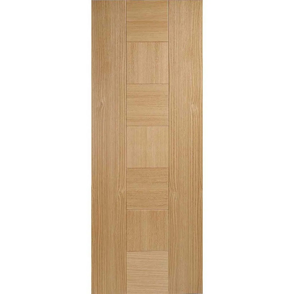 Bespoke Catalonia Flush Oak Door - 4 Door Maximal Wardrobe and Frame Kit - Prefinished