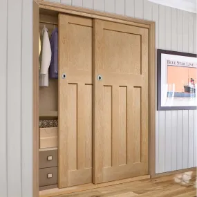 Bespoke DX 1930'S Oak 2 Door Maximal Wardrobe and Frame Kit - Prefinished