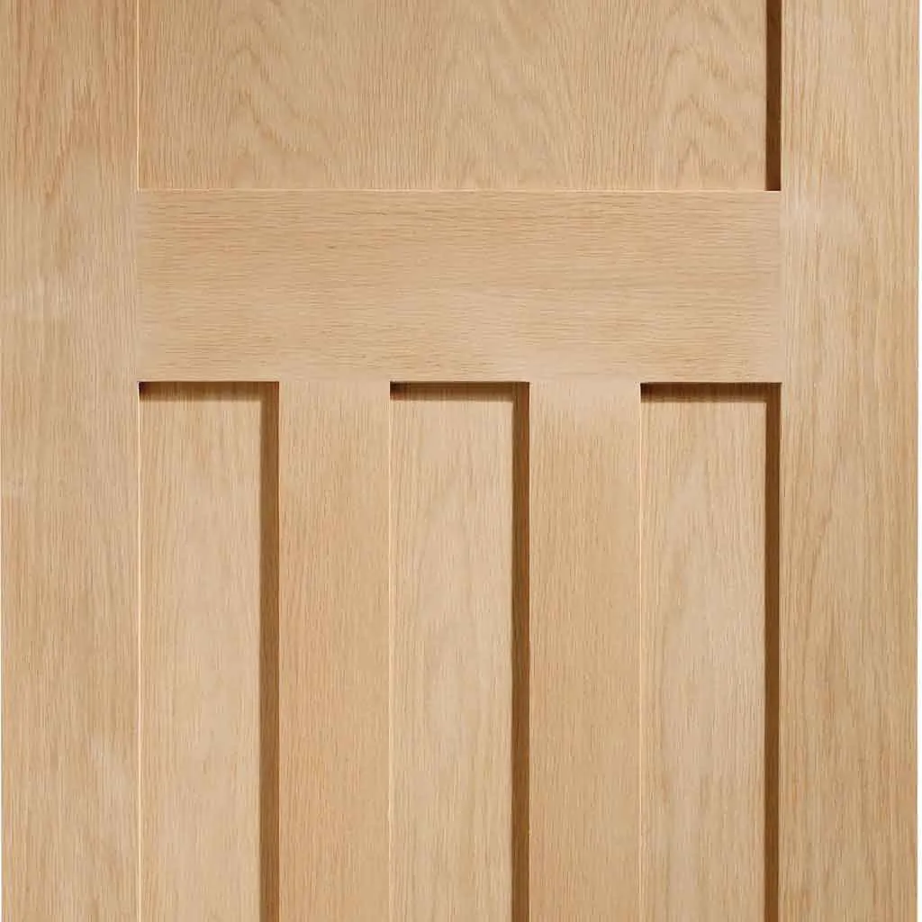 Bespoke DX 1930'S Oak Panel Double Pocket Door - Prefinished