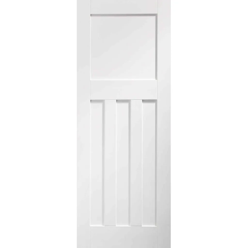 Bespoke DX 1930's Panel Single Frameless Pocket Door - White Primed