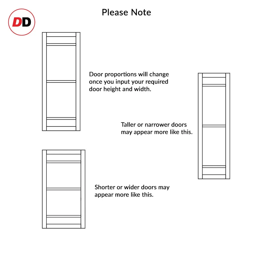 Bespoke Handmade Eco-Urban® Malvan 4 Pane Double Absolute Evokit Pocket Door DD6414G Clear Glass - Colour Options