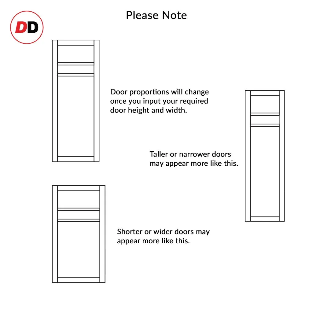 Bespoke Handmade Eco-Urban® Orkney 3 Panel Single Evokit Pocket Door DD6403 - Colour Options