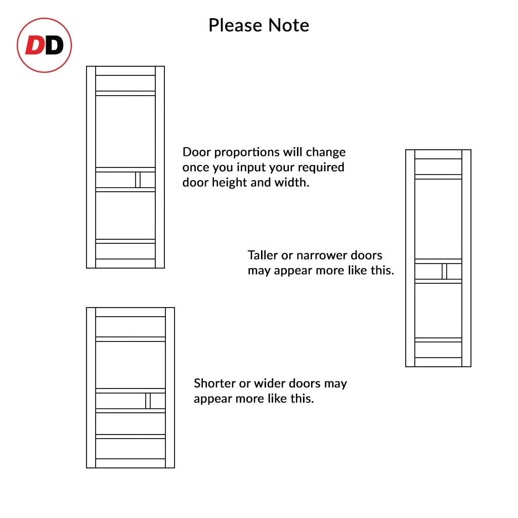 Bespoke Handmade Eco-Urban® Sheffield 5 Pane Single Evokit Pocket Door DD6312SG - Frosted Glass - Colour Options