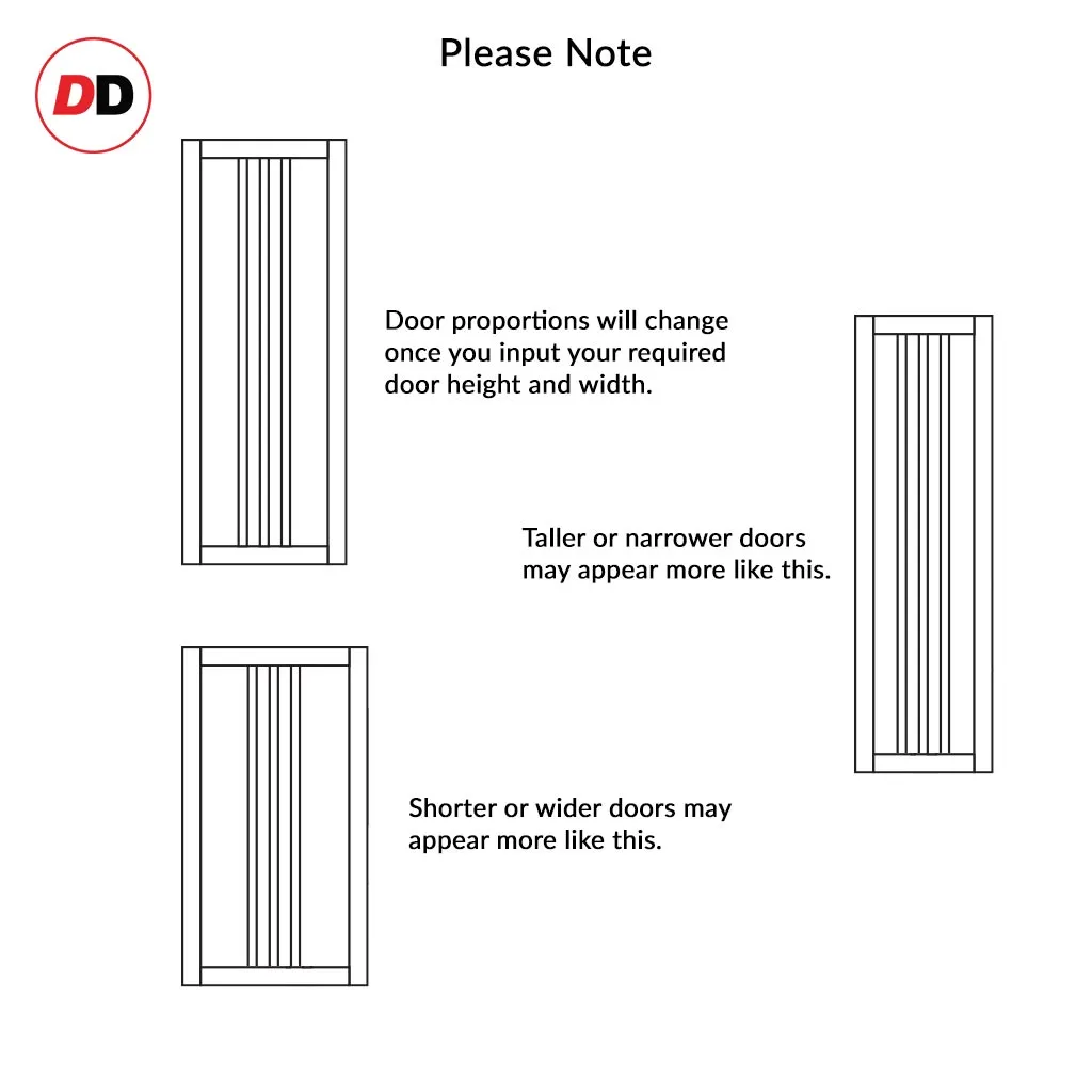 Bespoke Handmade Eco-Urban® Skye 4 Panel Single Absolute Evokit Pocket Door DD6435 - Colour Options