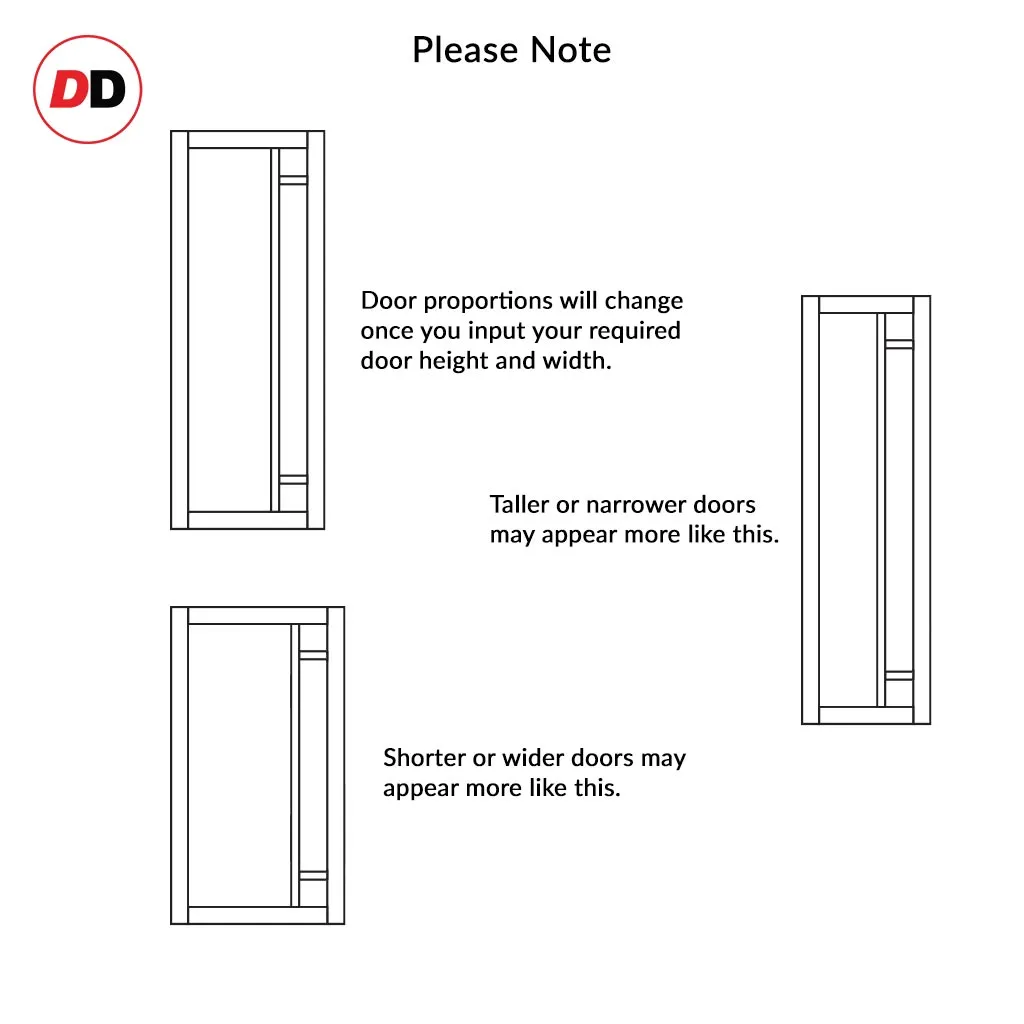 Bespoke Handmade Eco-Urban® Suburban 4 Pane Double Evokit Pocket Door DD6411G Clear Glass(2 FROSTED CORNER PANES)- Colour Options