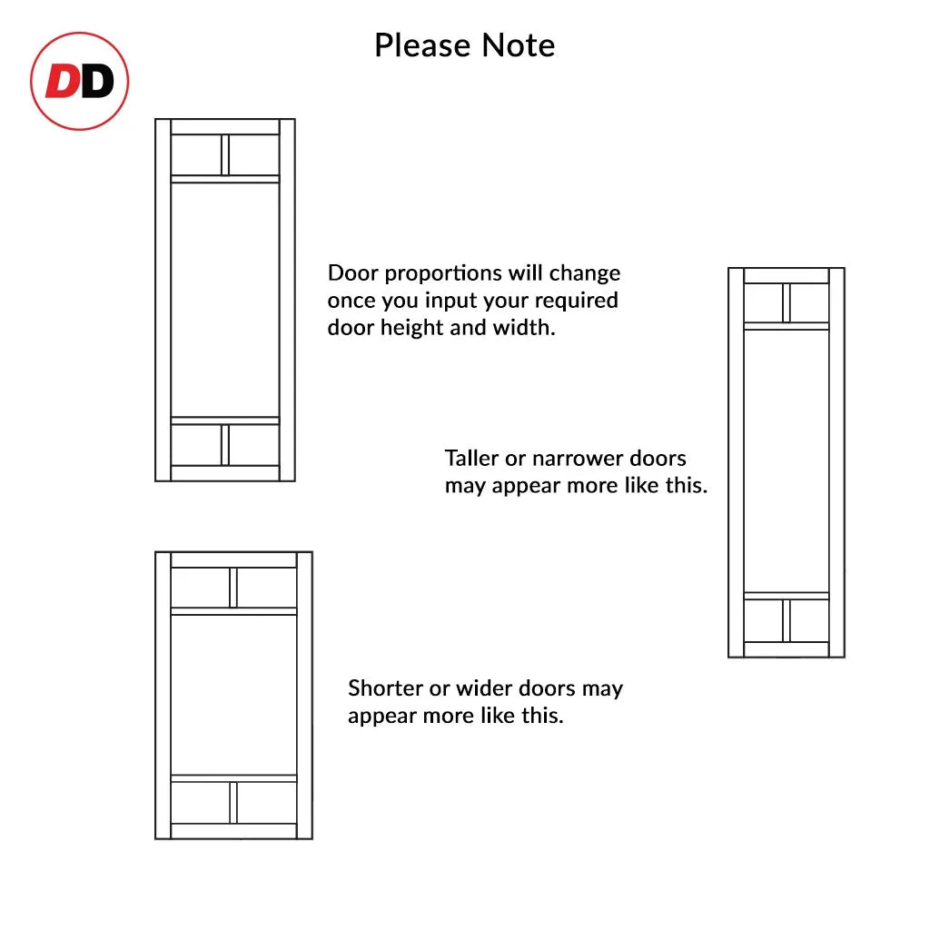 Bespoke Handmade Eco-Urban® Sydney 5 Panel Single Absolute Evokit Pocket Door DD6417 - Colour Options