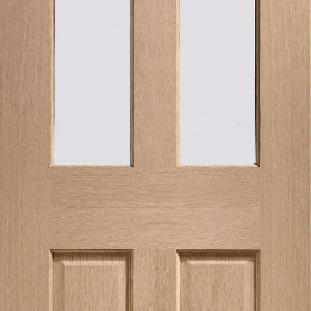 Bespoke Malton Oak Glazed 2 Door Maximal Wardrobe and Frame Kit