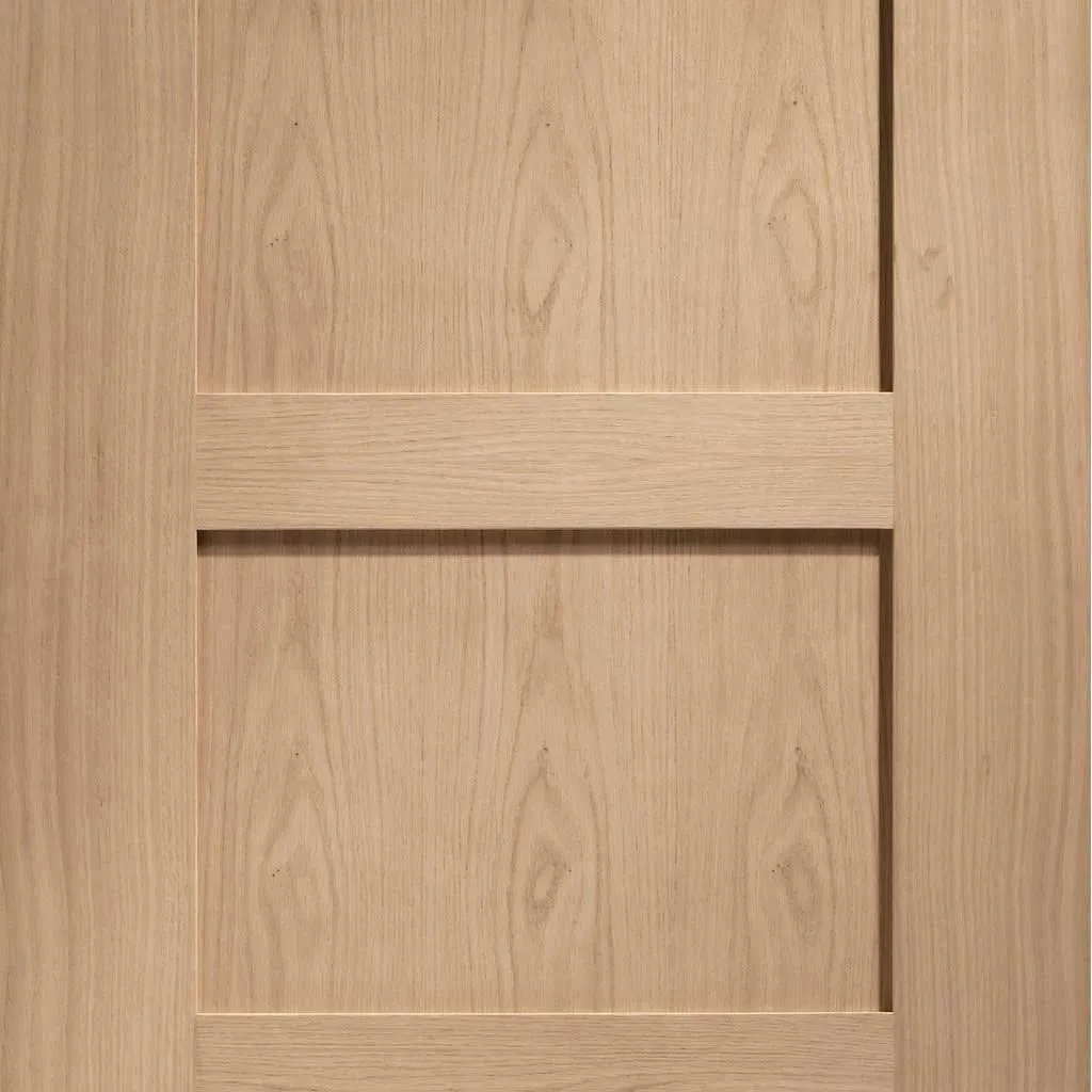 Bespoke Pass-Easi Shaker Oak 4 Panel - 2 Sliding Doors and Frame Kit