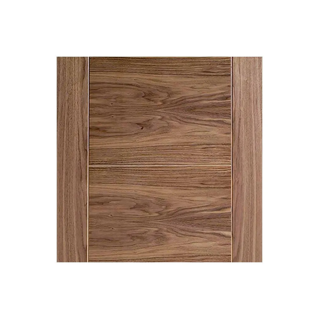 Bespoke Pass-Easi Vancouver Walnut 5P Flush Door - 4 Sliding Doors and Frame Kit - Prefinished