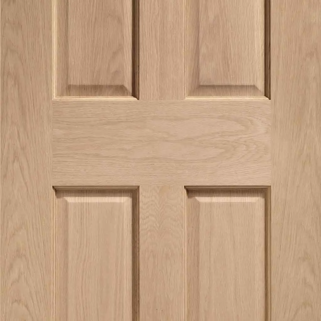 Bespoke Pass-Easi Victorian 4P Oak Shaker - 4 Sliding Doors and Frame Kit