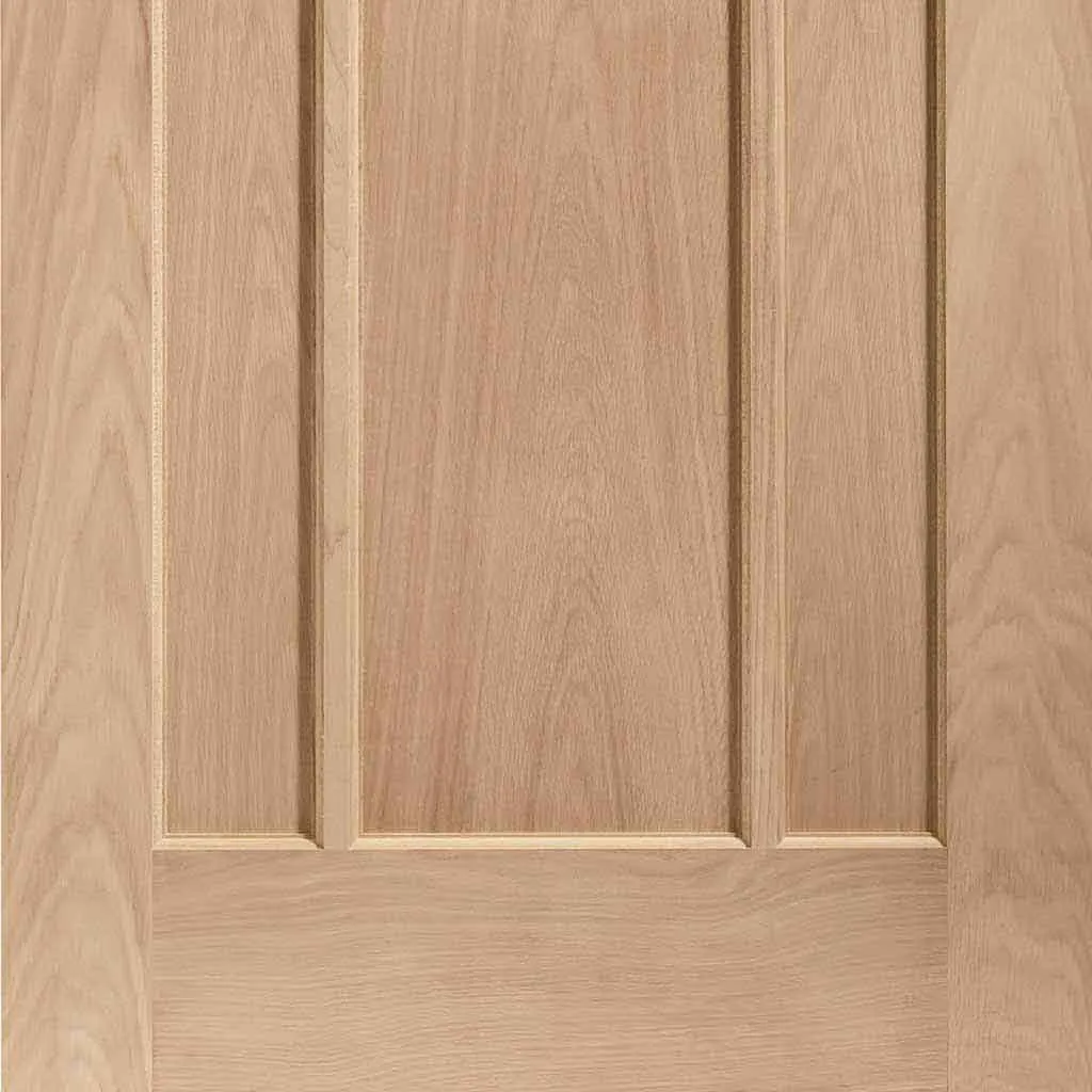 Bespoke Pass-Easi Worcester Oak 3 Panel - 3 Sliding Doors and Frame Kit