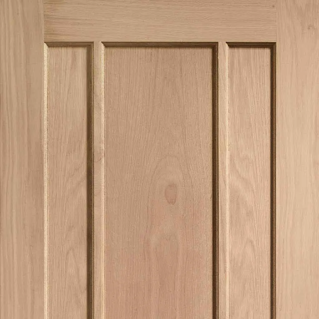 Bespoke Pass-Easi Worcester Oak 3 Panel - 3 Sliding Doors and Frame Kit