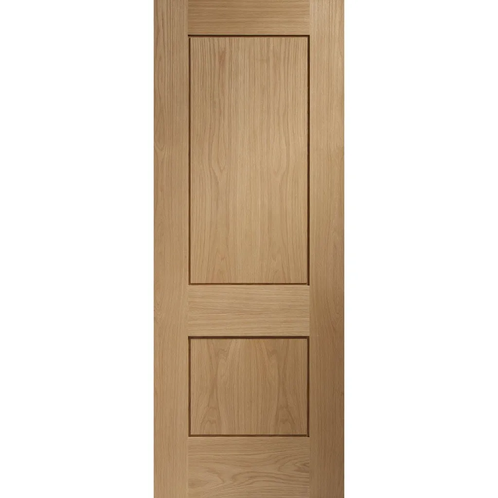 Bespoke Piacenza Oak 2P Flush Single Frameless Pocket Door - Groove Design