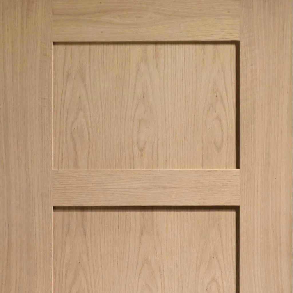 Bespoke Shaker Oak 4 Panel 2 Door Maximal Wardrobe and Frame Kit - Prefinished