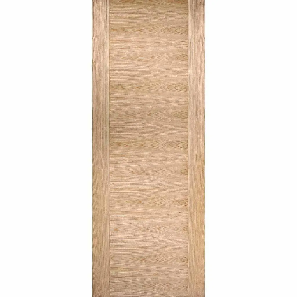 Bespoke Sofia Oak Flush Double Frameless Pocket Door - Prefinished