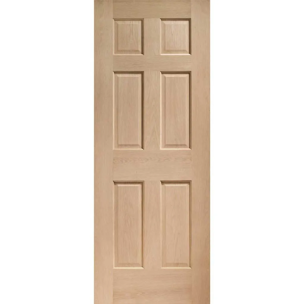 Bespoke Thrufold Colonial Oak 6 Panel Folding 3 1 Door - No Raised Mouldings