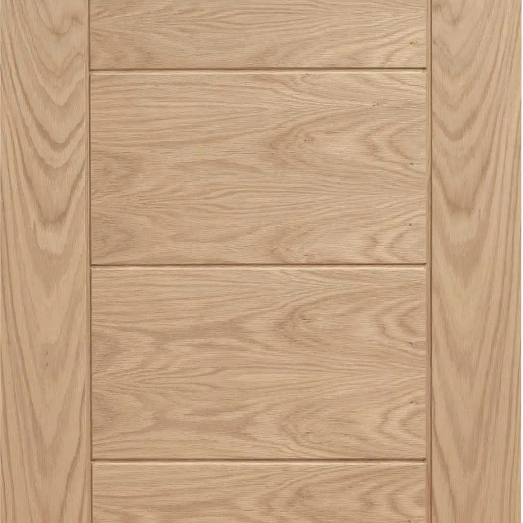 Bespoke Thrufold Palermo Oak Folding 2 0 Door - Panel Effect - Prefinished