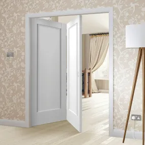 Bespoke Thrufold Pattern 10 1P White Primed Folding 2 0 Door