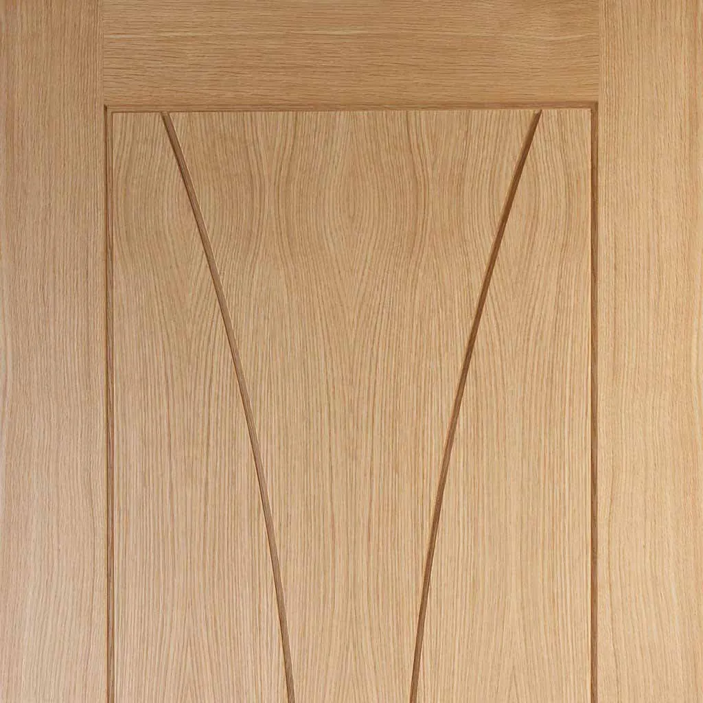 Bespoke Thrufold Verona Oak Flush Folding 3 3 Door - Prefinished