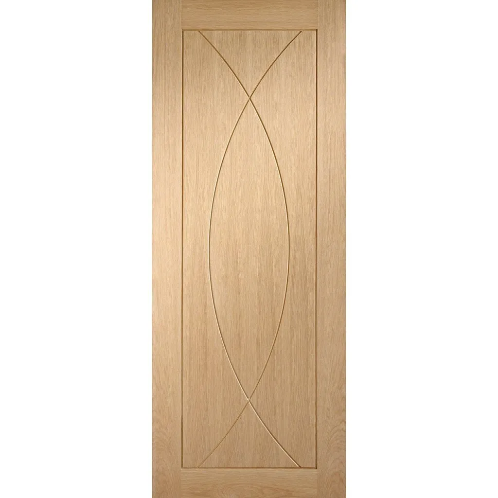 Bespoke Thruslide Surface Pesaro Oak Flush - Sliding Door and Track Kit