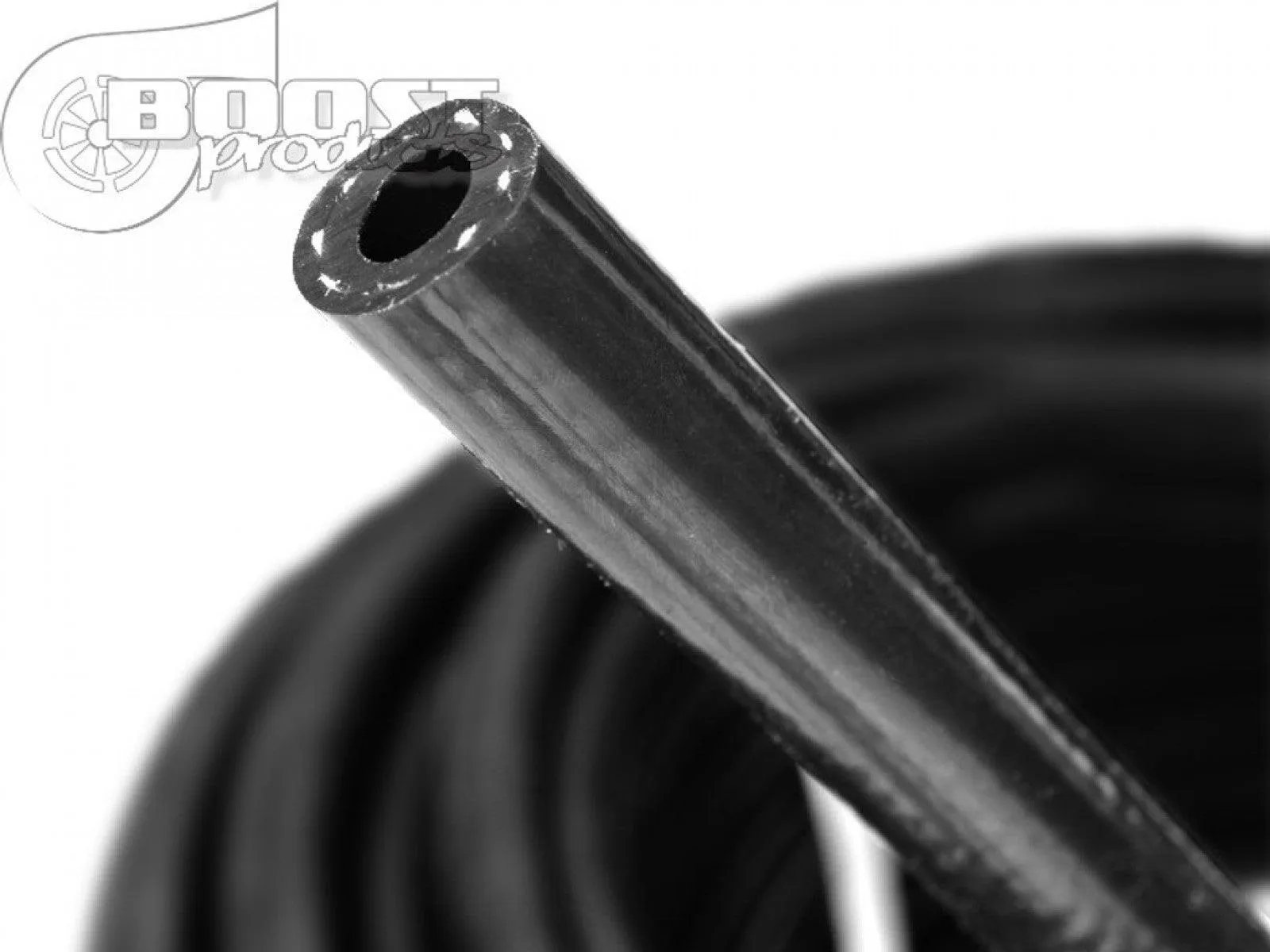 BOOST products Silicone Vacuum Hose Reinforced 4mm (5/32") ID, Black, 3m (9ft) Roll