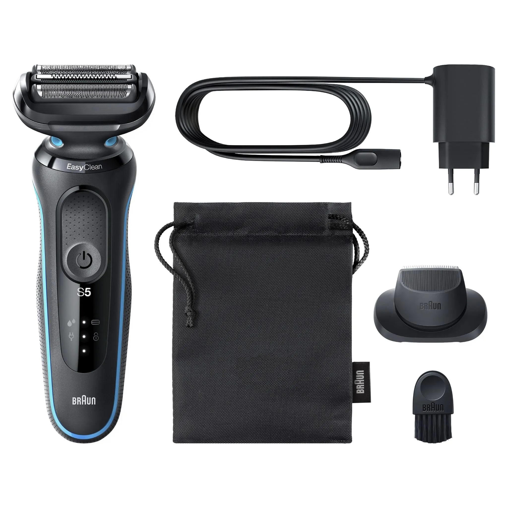 Braun 51-M1200S Series 5 Wet & Dry Electric Shaver (Blue Mint)