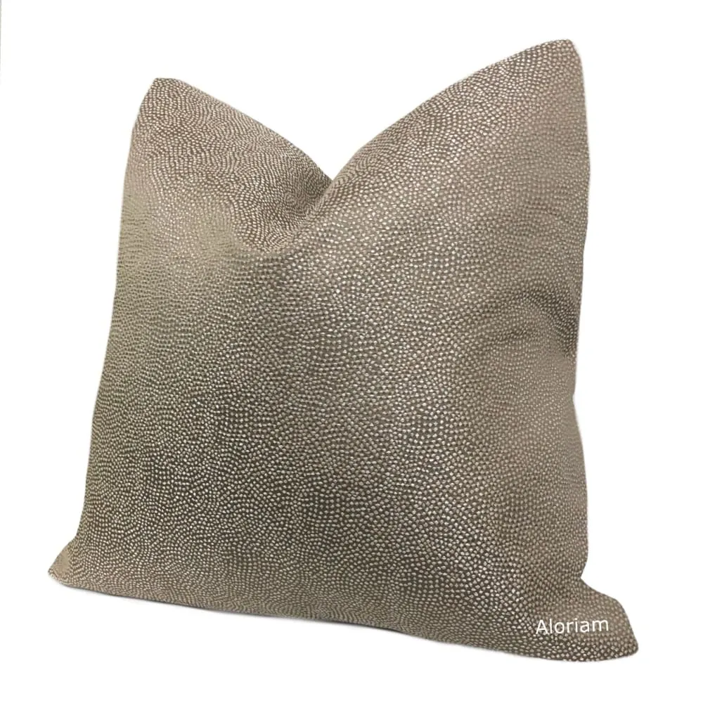 Candace Brown Pearly Micro Dots Pillow Cover